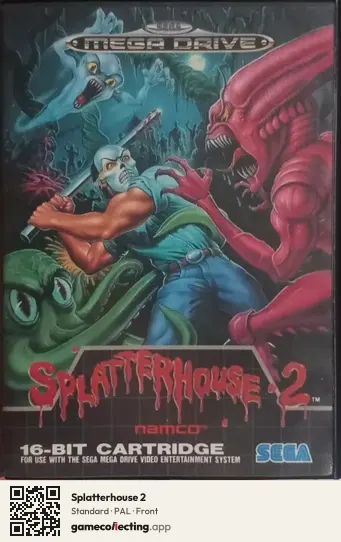 Splatterhouse 2 Sega Mega Drive / Genesis, PAL box front