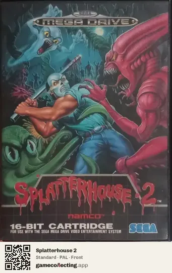 Splatterhouse 2 Sega Mega Drive / Genesis, PAL box front