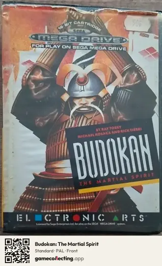 Budokan: The Martial Spirit Sega Mega Drive / Genesis, PAL box front