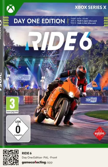 RIDE 6 Xbox Series X, PAL box front