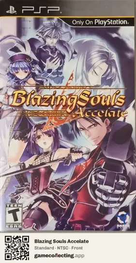Blazing Souls Accelate PlayStation Portable, NTSC box front