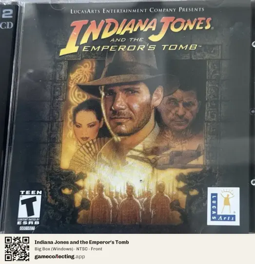 Indiana Jones and the Emperor's Tomb Computer, NTSC box front