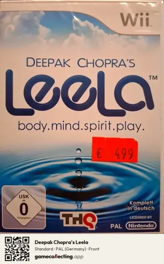 Deepak Chopra's Leela Nintendo Wii, Germany box front