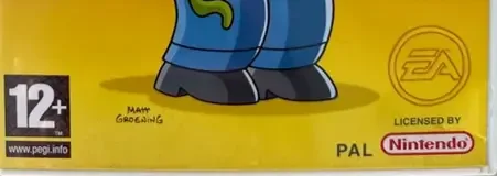 The Simpsons Game, the PEGI square on its front