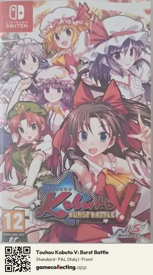 Touhou Kobuto V: Burst Battle Nintendo Switch, Italy box front