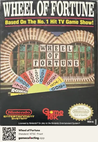 Wheel of Fortune Nintendo Entertainment System, NTSC box front