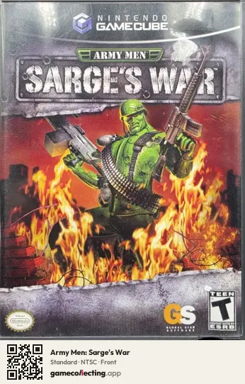Army Men: Sarge's War Nintendo GameCube, NTSC box front