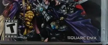 Dissidia Final Fantasy, the ESRB box on its front
