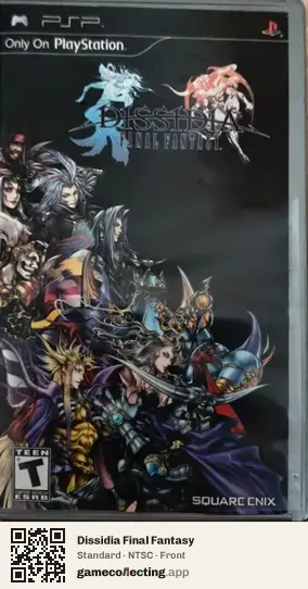 Dissidia Final Fantasy PlayStation Portable, NTSC box front