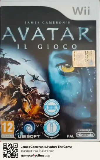 James Cameron's Avatar: The Game Nintendo Wii, Italy box front