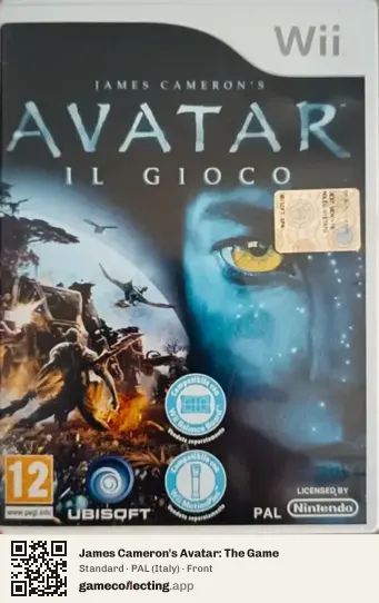 James Cameron's Avatar: The Game Nintendo Wii, Italy box front