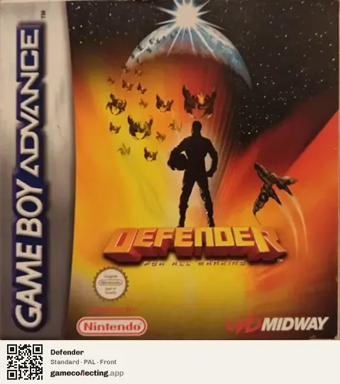 Defender Game Boy Advance, PAL box front
