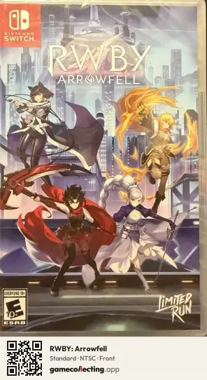 RWBY: Arrowfell Nintendo Switch, NTSC box front