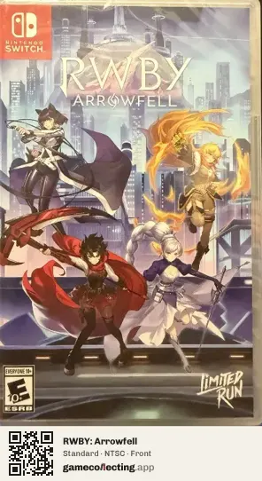 RWBY: Arrowfell Nintendo Switch, NTSC box front