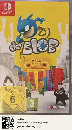 de Blob Nintendo Switch, Germany box front