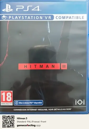 Hitman 3 PlayStation 4, France box front