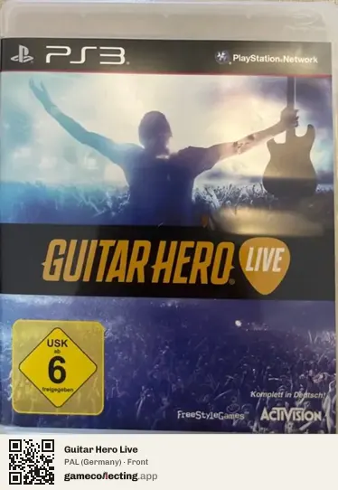 Guitar Hero Live PlayStation 3, Germany box front
