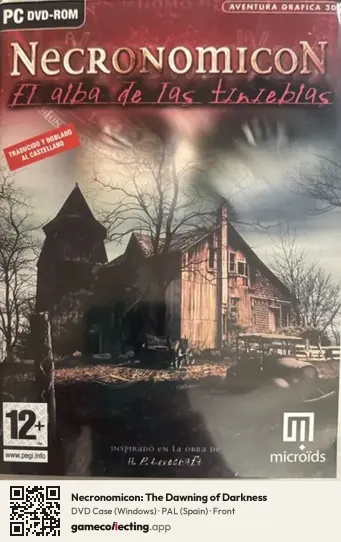 Necronomicon: The Dawning of Darkness Computer, Spain box front