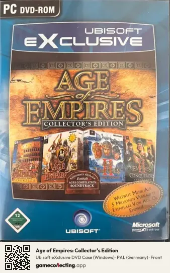 Age of Empires: Collector's Edition Computer, Germany box front