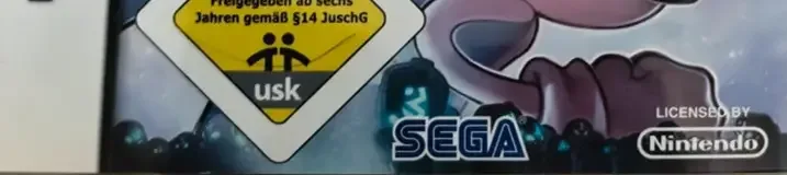 Sonic Chronicles: The Dark Brotherhood, the USK square on its front