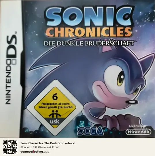 Sonic Chronicles: The Dark Brotherhood Nintendo DS, Germany box front
