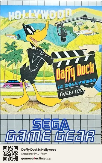 Daffy Duck in Hollywood Sega Game Gear, PAL box front