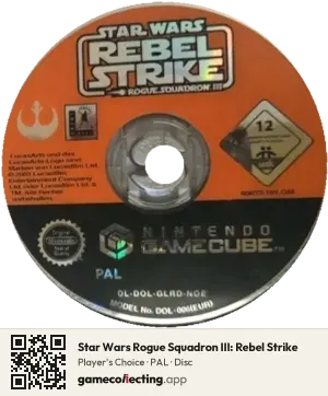 Star Wars Rogue Squadron III: Rebel Strike Nintendo GameCube, PAL disc