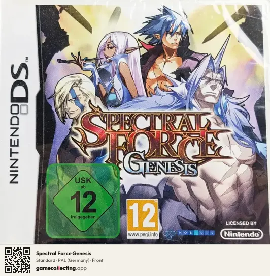 Spectral Force Genesis Nintendo DS, Germany box front
