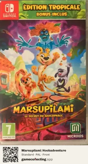 Marsupilami: Hoobadventure Nintendo Switch, PAL box front