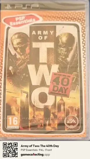 Army of Two: The 40th Day PlayStation Portable, PAL box front