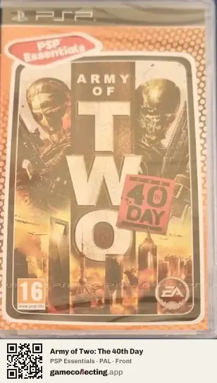 Army of Two: The 40th Day PlayStation Portable, PAL box front
