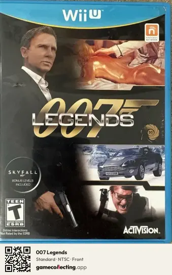 007 Legends Nintendo Wii U, NTSC box front