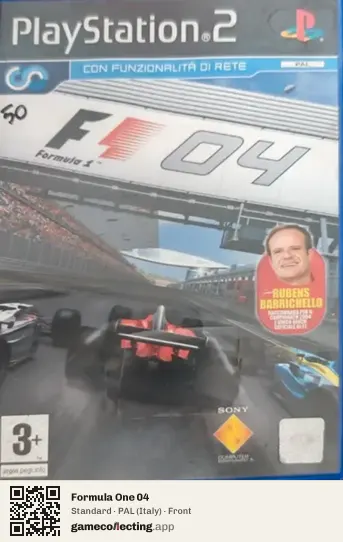 Formula One 04 PlayStation 2, Italy box front
