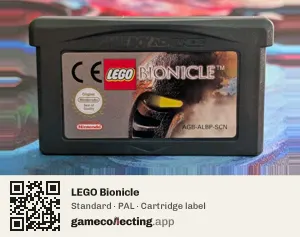LEGO Bionicle Game Boy Advance, PAL cartridge label