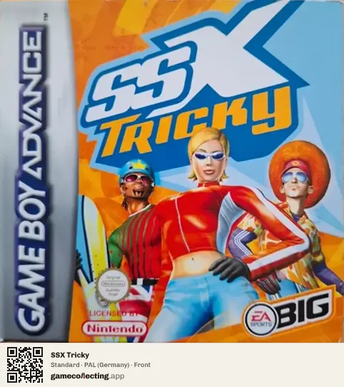 SSX Tricky Game Boy Advance, Germany box front