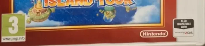 Mario Party: Island Tour, the PEGI square on its front