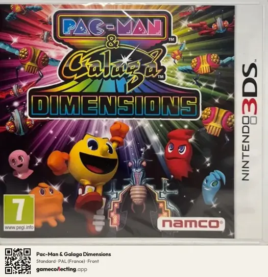 Pac-Man & Galaga Dimensions Nintendo 3DS, France box front
