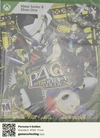 Persona 4 Golden Xbox Series X, NTSC box front