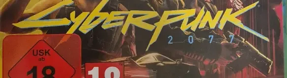 Cyberpunk 2077, the USK square on its front