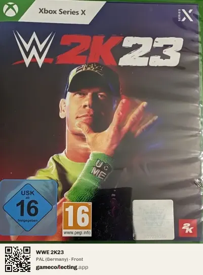 WWE 2K23 Xbox Series X, Germany box front