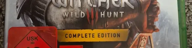 The Witcher 3: Wild Hunt, the USK square on its front