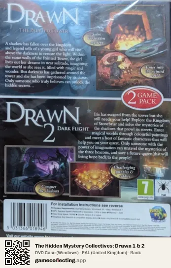 The Hidden Mystery Collectives: Drawn 1 & 2 Computer, United Kingdom box back