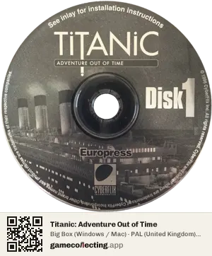 Titanic: Adventure Out of Time Computer, PAL disc