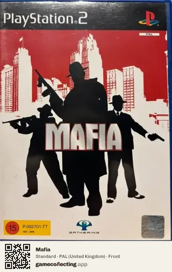 Mafia PlayStation 2, United Kingdom box front