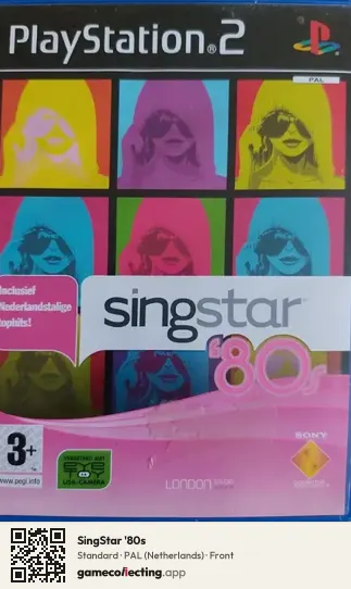 SingStar '80s PlayStation 2, Netherlands box front