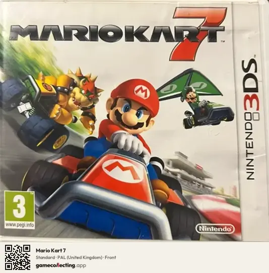 Mario Kart 7 Nintendo 3DS, United Kingdom box front