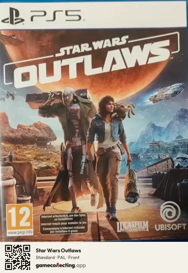 Star Wars Outlaws PlayStation 5, PAL box front