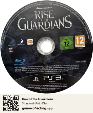 Rise of the Guardians PlayStation 3, PAL disc