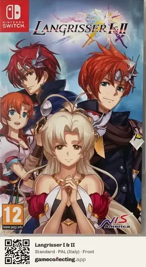 Langrisser I & II Nintendo Switch, Italy box front