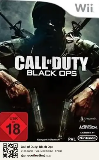 Call of Duty: Black Ops Nintendo Wii, Germany box front